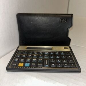 Hewlett Packard HP 12C Financial Calculator & Case Made in USA - Works Great B2